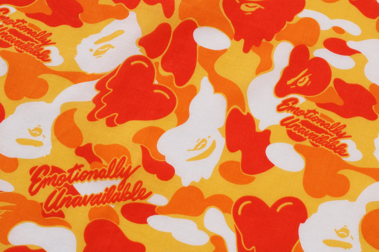 【EMOTIONALLY UNAVAILABLE - エモーショナリー アンアベイラブル】EU APE ALOHA BANDANA / ORANGE (バンダナ/オレンジ)
