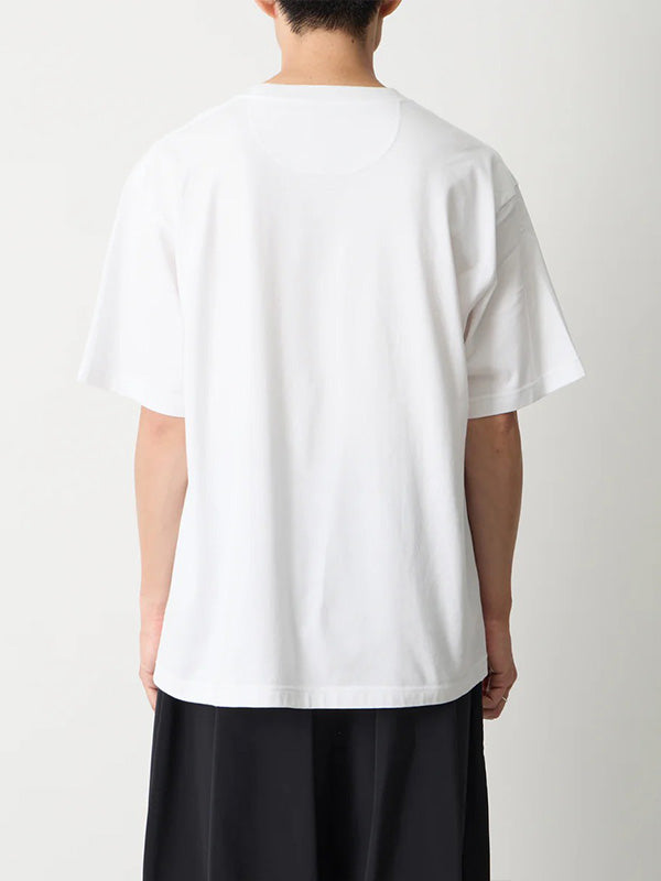 【White Mountaineering - ホワイトマウンテニアリング】WM PAINT LOGO T-SHIRT / WHITE (Tシャツ/ホワイト)