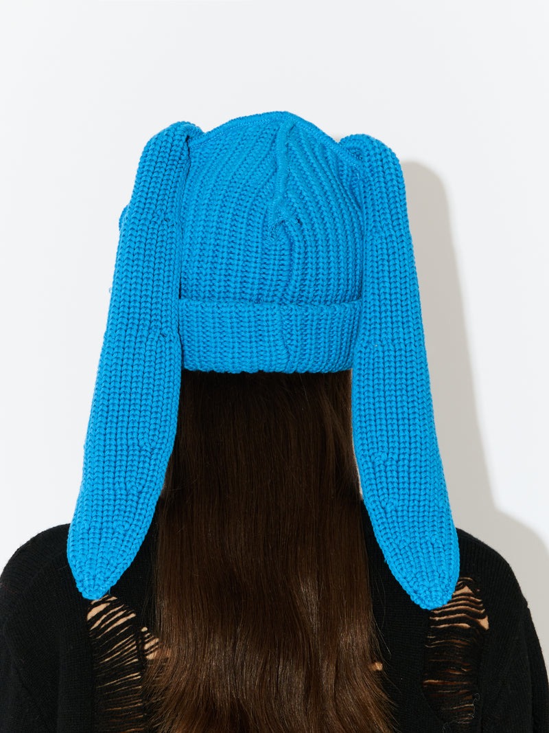 【Charles Jeffrey Loverboy - チャールズ ジェフリー ラバーボーイ】CHUNKY RABBIT BEANIE / BLUE (ビーニー/ブルー)