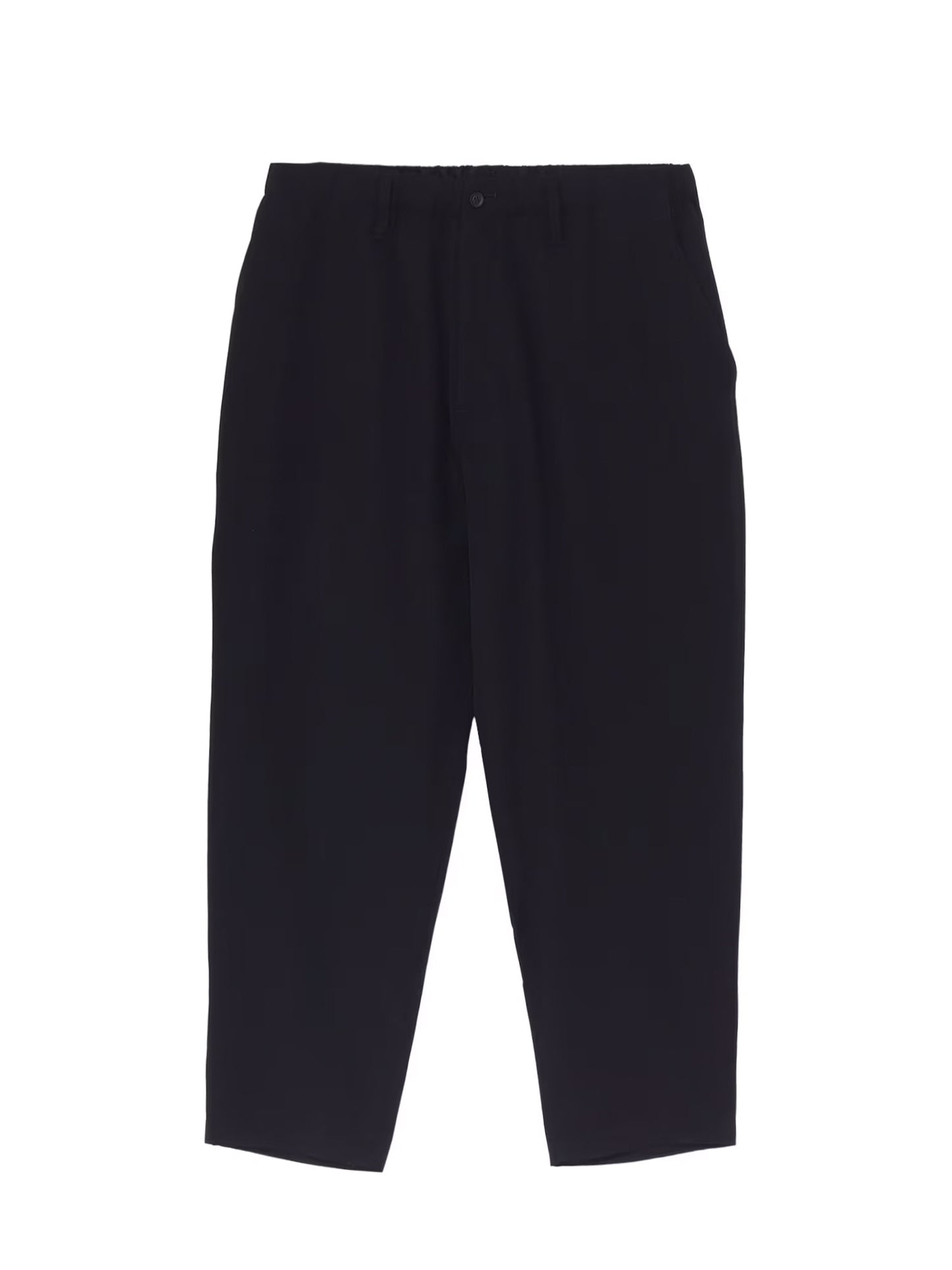 【Yohji Yamamoto POUR HOMME - ヨウジヤマモト プールオム】WOOL GABARDINE DOUBLE STITCH PANTS(パンツ/ブラック)