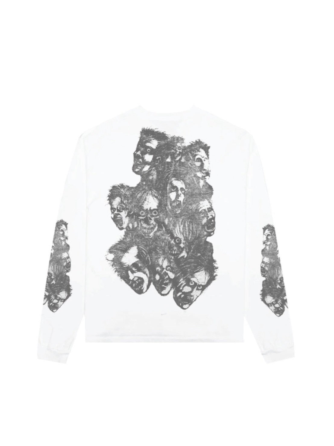 【BASKETCASE - バスケットケース】BOGEY, long sleeve / WHITE (ロンT/ホワイト)