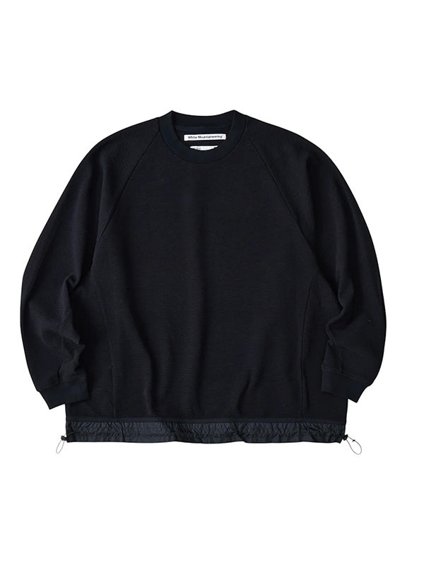 【White Mountaineering - ホワイトマウンテニアリング】RAGLAN PULLOVER / BLACK (プルオーバー/ブラック)