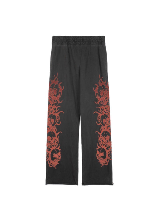 【BASKETCASE  - バスケットケース】AFFLICTED, lounge pants / BLACK (パンツ/ブラック)