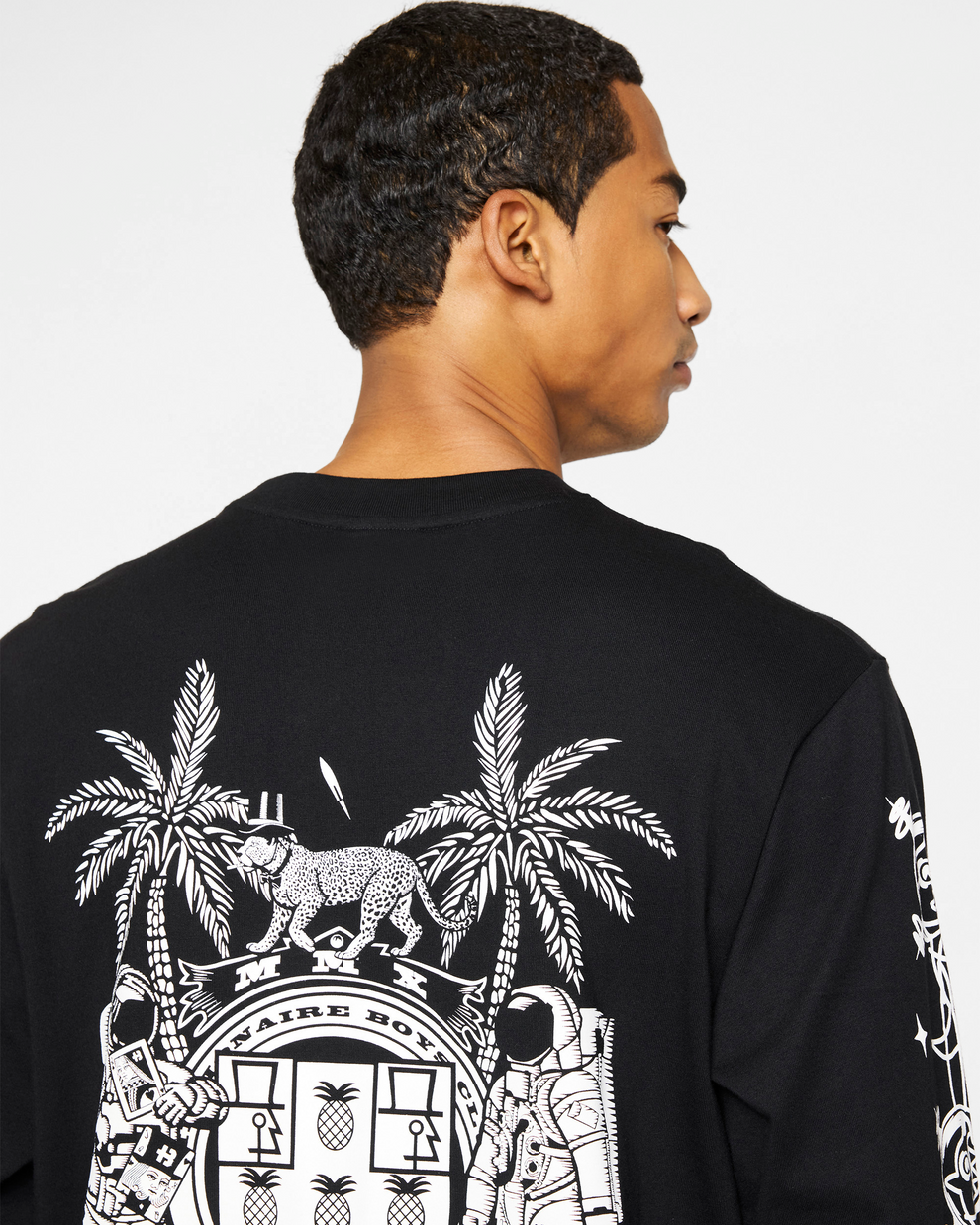【Billionaire Boys Club-ビリオネアボーイズクラブ】 BB GRAVITY LS T-SHIRT / BLACK (ロンT/ブラック)