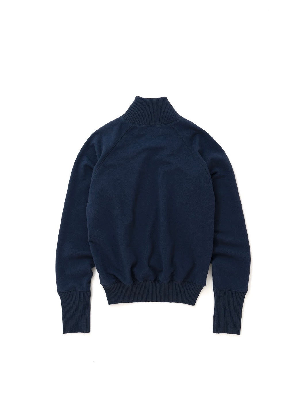 【Perfect ribs® - パーフェクトリブス】Zip Turtle Neck Sweat Shirt / Navy(タートルネックスウェットシャツ/ネビー)