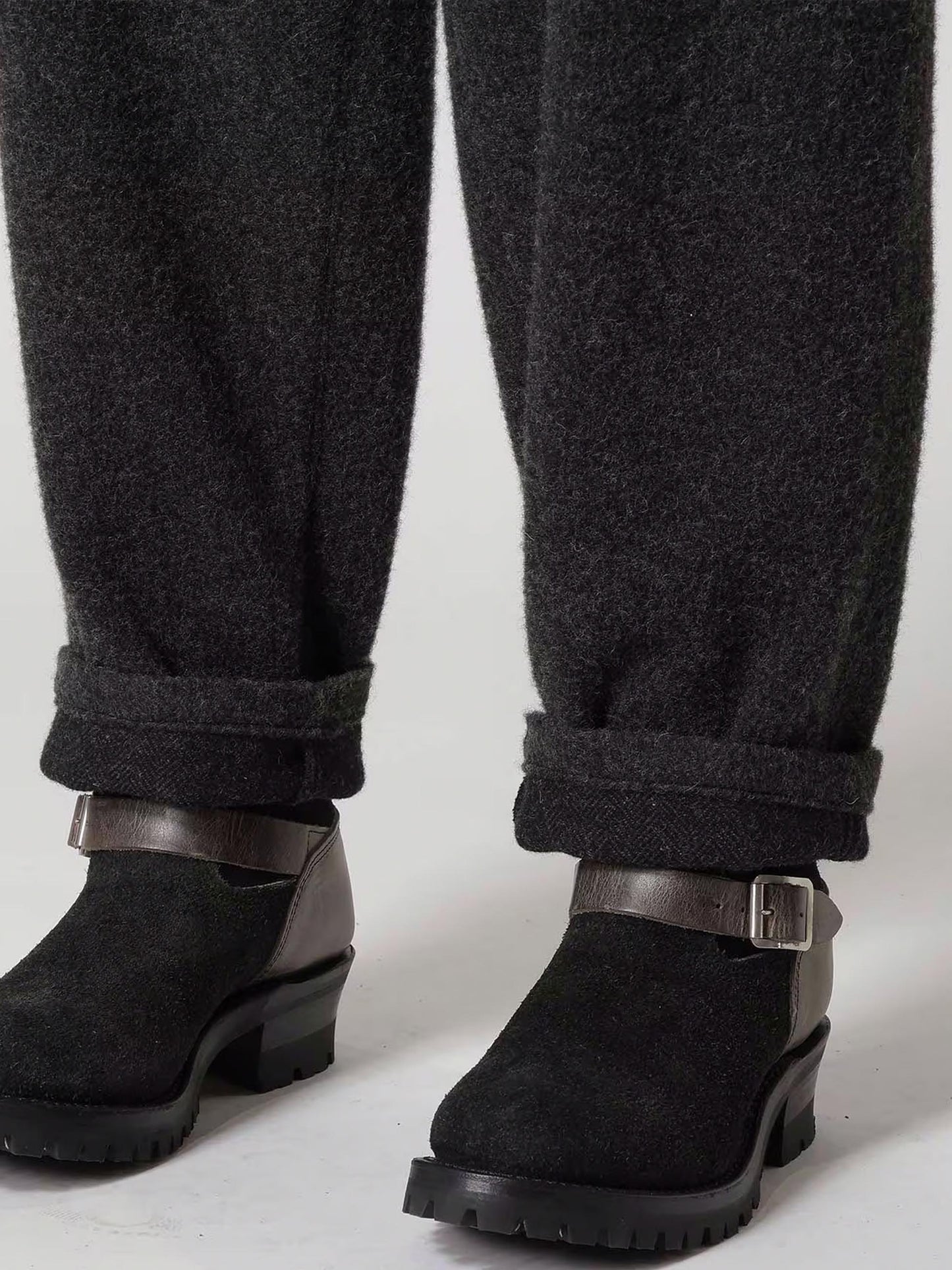 【Y's for men - ワイズフォーメン】"Y's for men × MASSES" WOOL HERRINGBONE PANT(パンツ/ブラック)