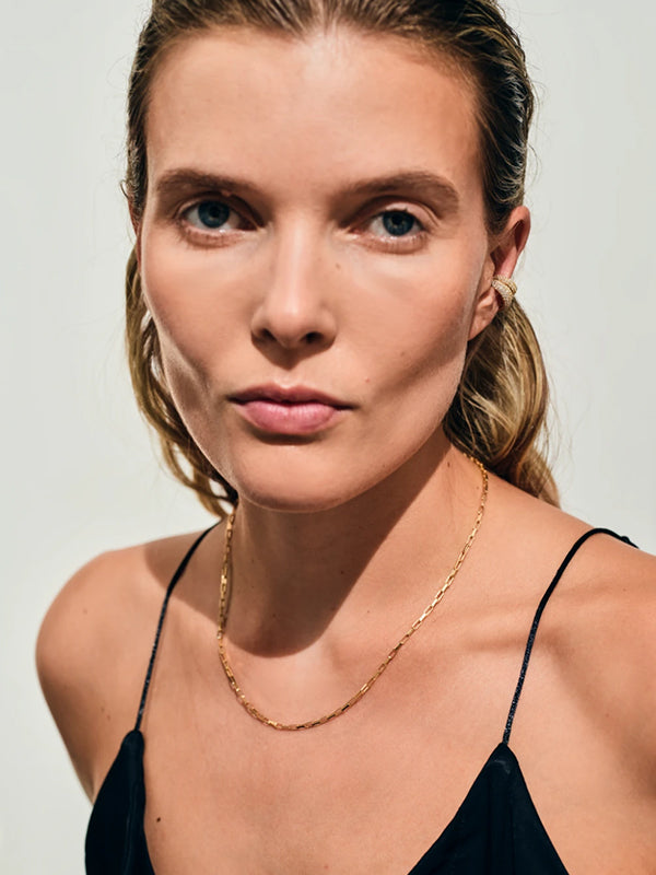【TOM WOOD - トムウッド】Ear Cuff Thick Zirconia Gold (イヤーカフ/ Gold)
