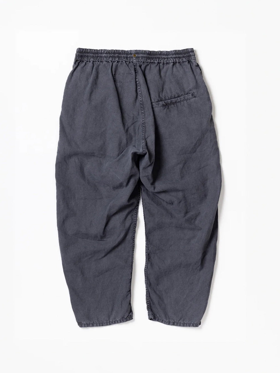 【ANACHRONORM - アナクロノーム】 AN364 PIGMENT DYED LINEN TAPERED EASY PANTS / BLACK DYED (パンツ/ブラック)