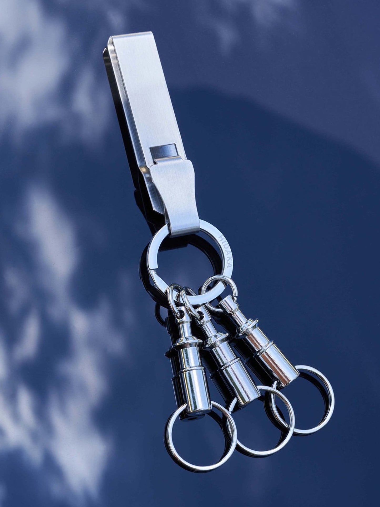 【HIDAKA - ヒダカ】 KEY RELEASE CLIP (カラビナ/シルバー)