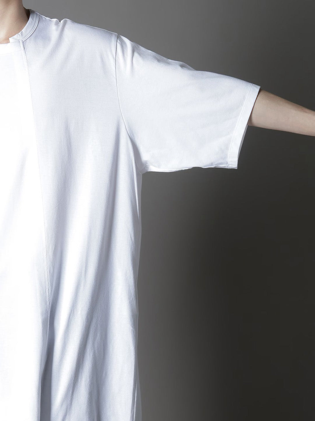 【Ground Y - グラウンドワイ】COTTON JERSEY TUCKED JUMBO T-SHIRT SHORT SLEEVES /WHITE(Tシャツ/ホワイト)