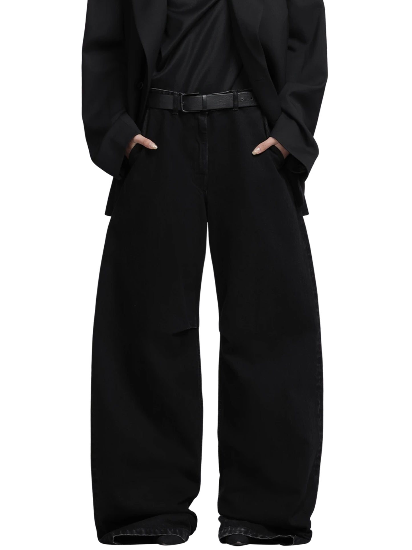 【entire studios - エンタイアスタジオ】DEM JEANS / MAGNETITE(ワイドパンツ/デニム)