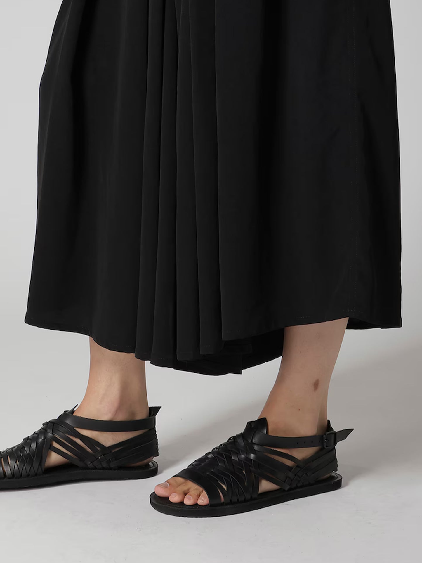 【Yohji Yamamoto POUR HOMME - ヨウジヤマモト プールオム】TA TUXEDO HAKAMA PANTS(パンツ/ブラック)