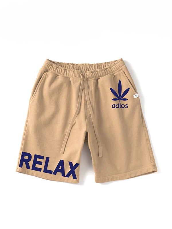 【Perfect ribs®×ALM】(adios & RELAX) Sweat Short Pants / Light Brown(ショーツ)