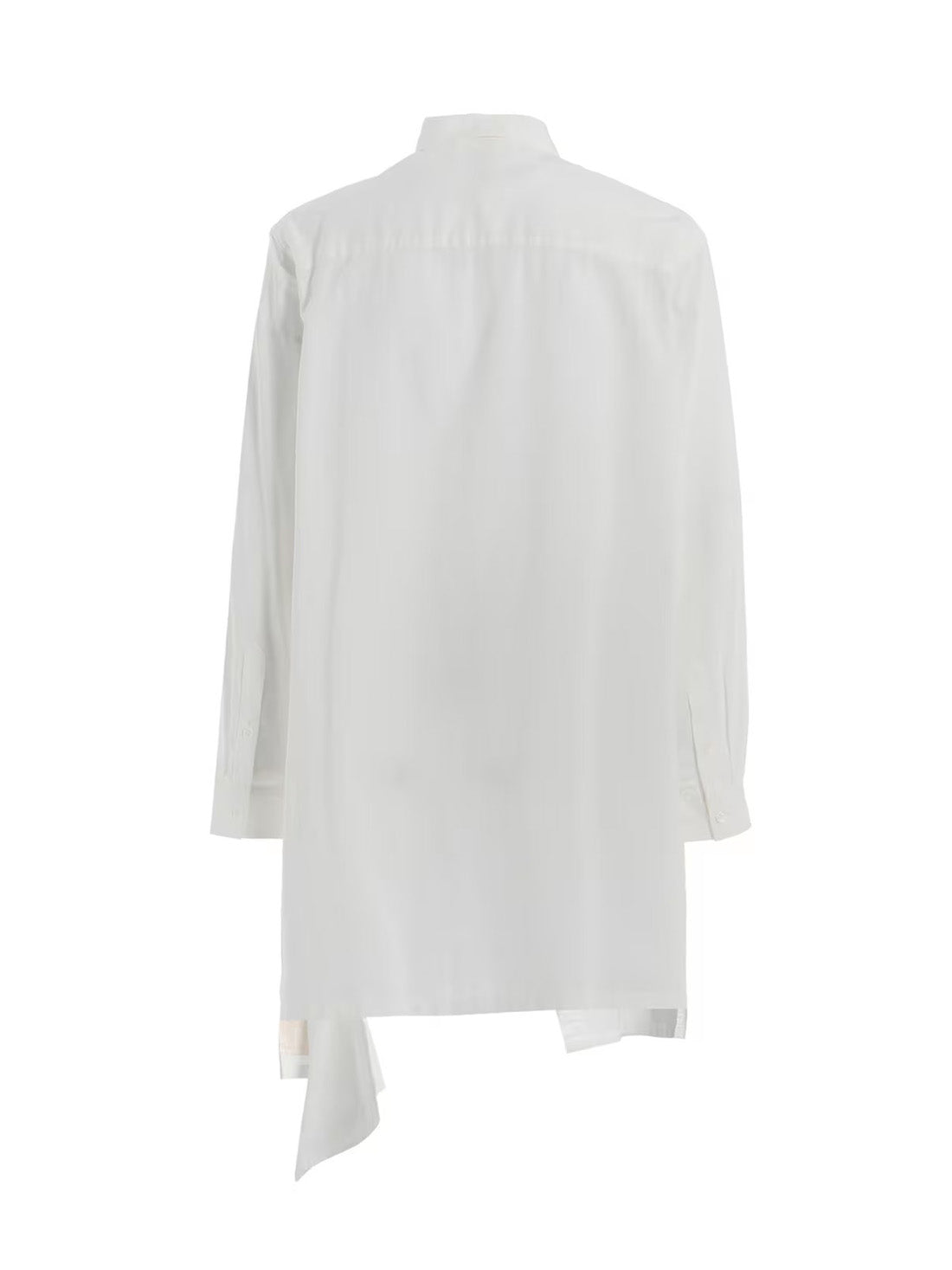 【Ground Y - グラウンドワイ】LIGHT COTTON TWILLL WASH ONC LEFT FRONT CUT-OUT SHIRT / WHITE(シャツ/ホワイト)