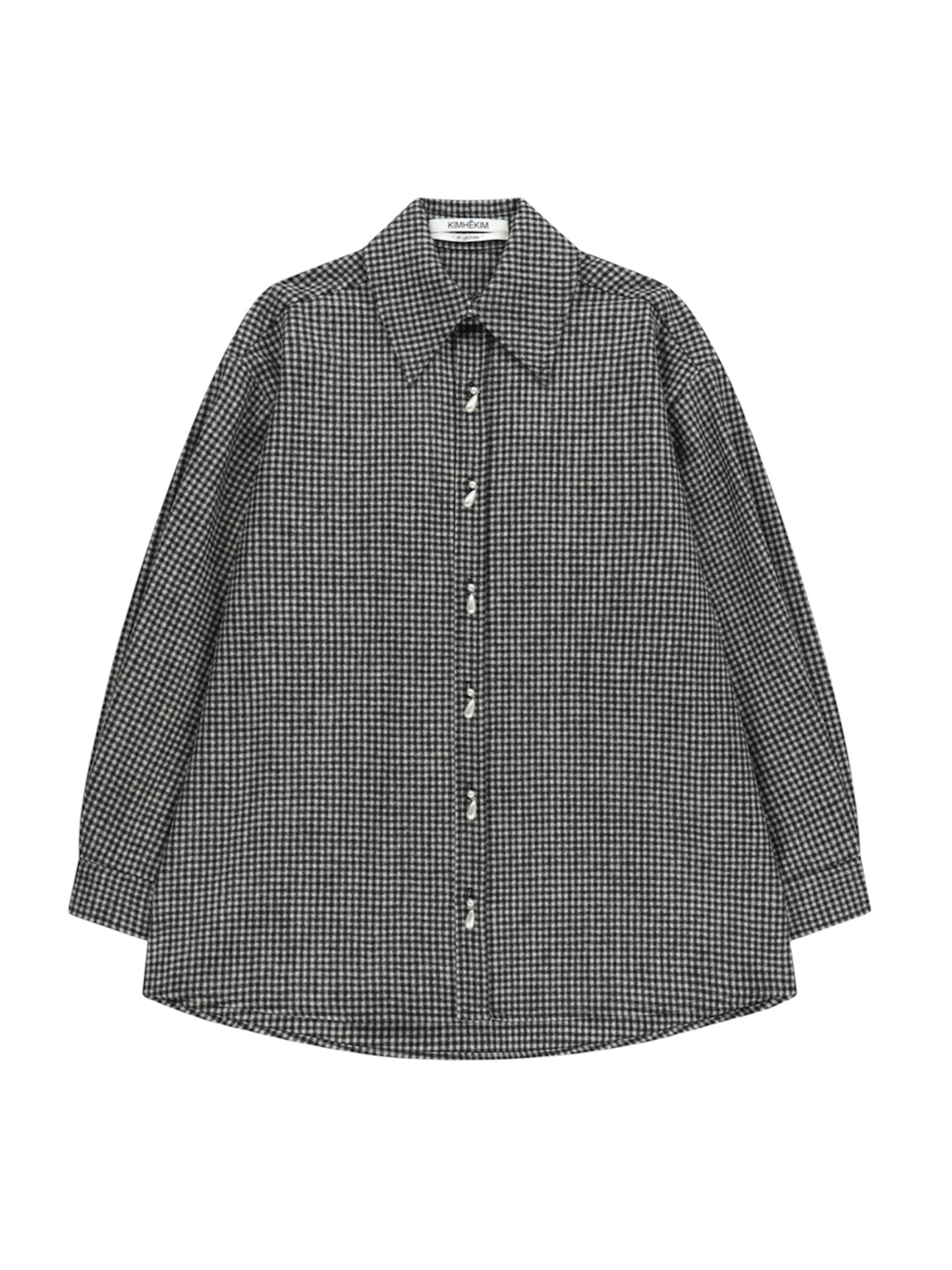 【KIMHEKIM - キムヘキム】Ariel Oversized Shirt / BLACK(シャツ/ブラック)