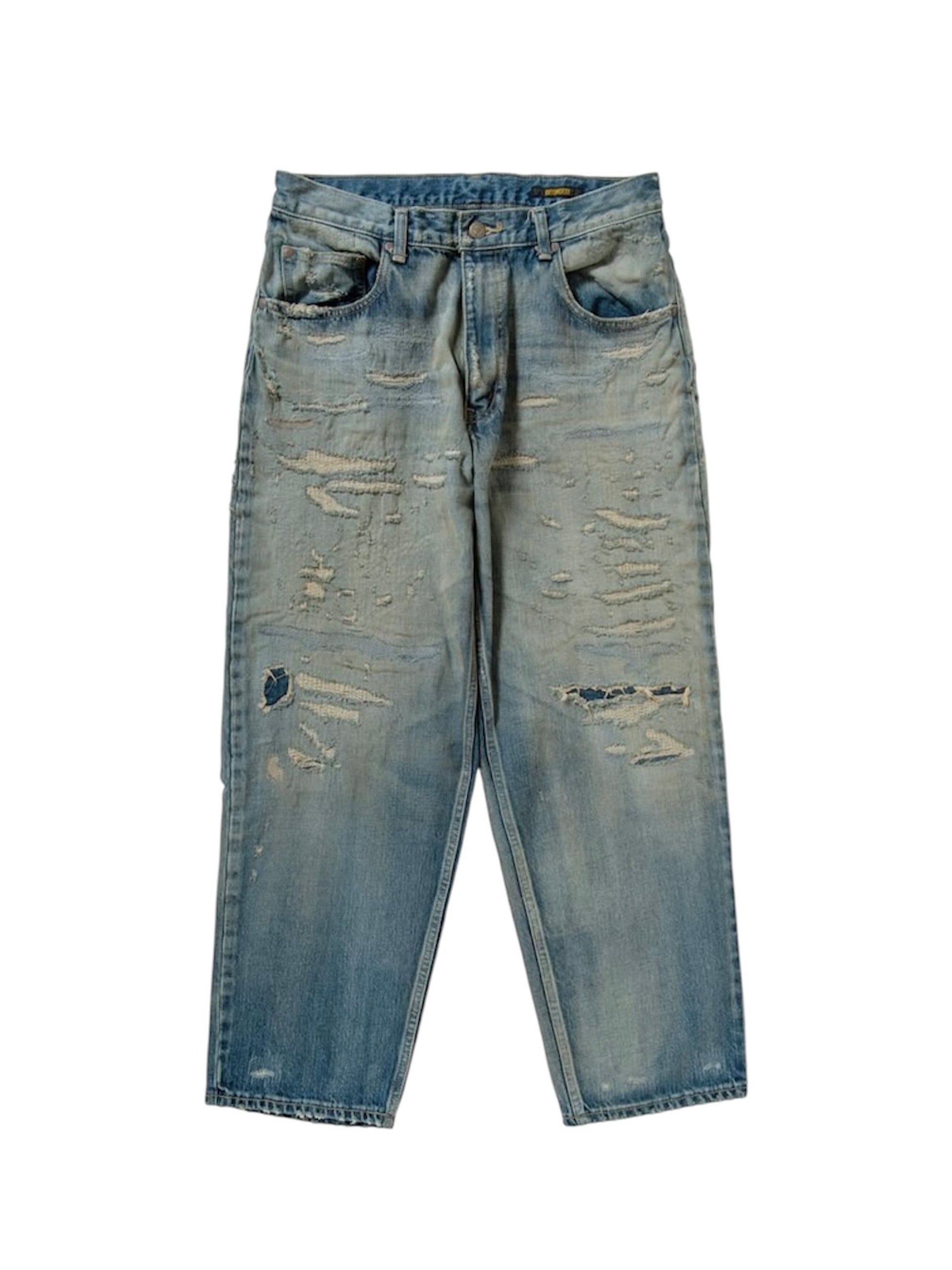 NEXUS Ⅶ -ネクサスセブン】DAMAGED SILVER DENIM / INDIGO（デニム