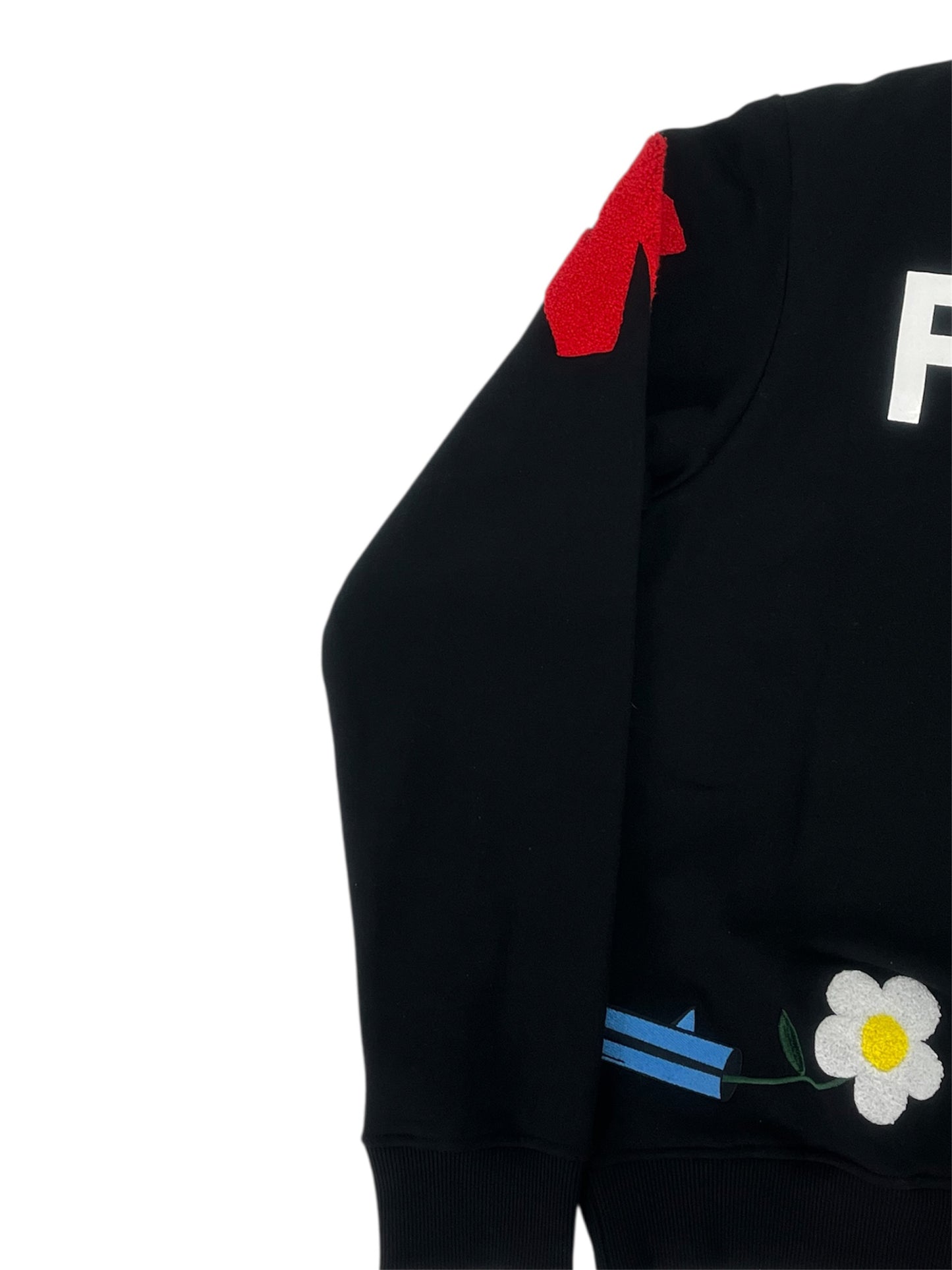 【Walter Van Beirendonck - ウォルターヴァンベイレンドンク】8008 Peace Sweat / BLACK (スウェット/ブラック)