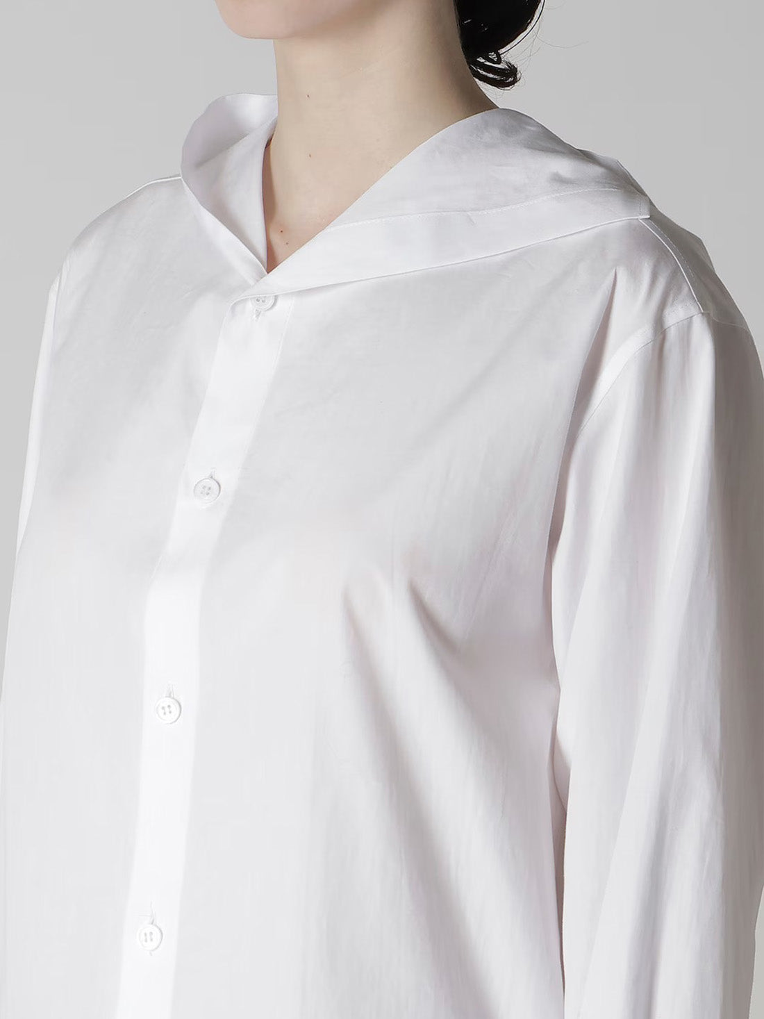 【Y's - ワイズ】100/2 BROAD SAILOR COLLAR BLOUSE /WHITE(シャツ/ホワイト)