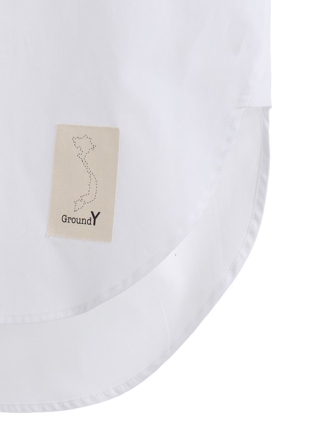 【Ground Y - グラウンドワイ】COTTON BROADCLOTH STANDARD BIG SHIRT / WHITE(シャツ/ホワイト)