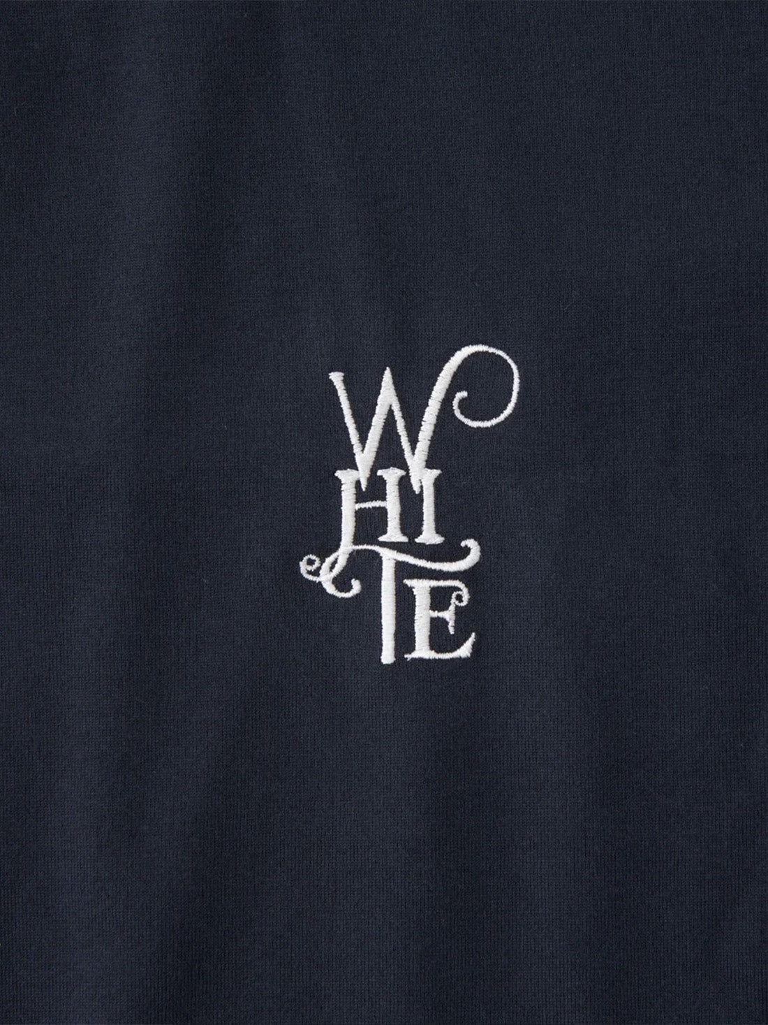【White Mountaineering - ホワイトマウンテニアリング】WM LOGO EMBROIDERY T-SHIRT / NAVY (Tシャツ/ネイビー)