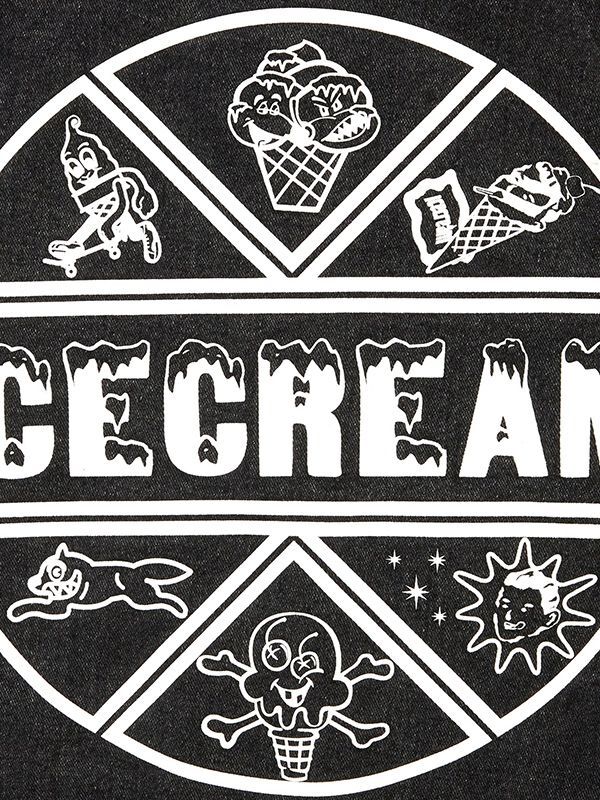 【ICE CREAM - アイスクリーム】WASHED DENIM BLOUSON(スタジャン/ブラック)