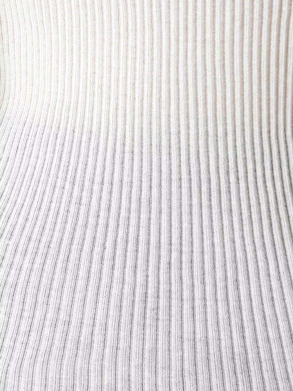 【Y's - ワイズ】GAUZE RIB EXTRA LONG SLEEVE HIGH NECK T/WHITE(カットソー/ホワイト)