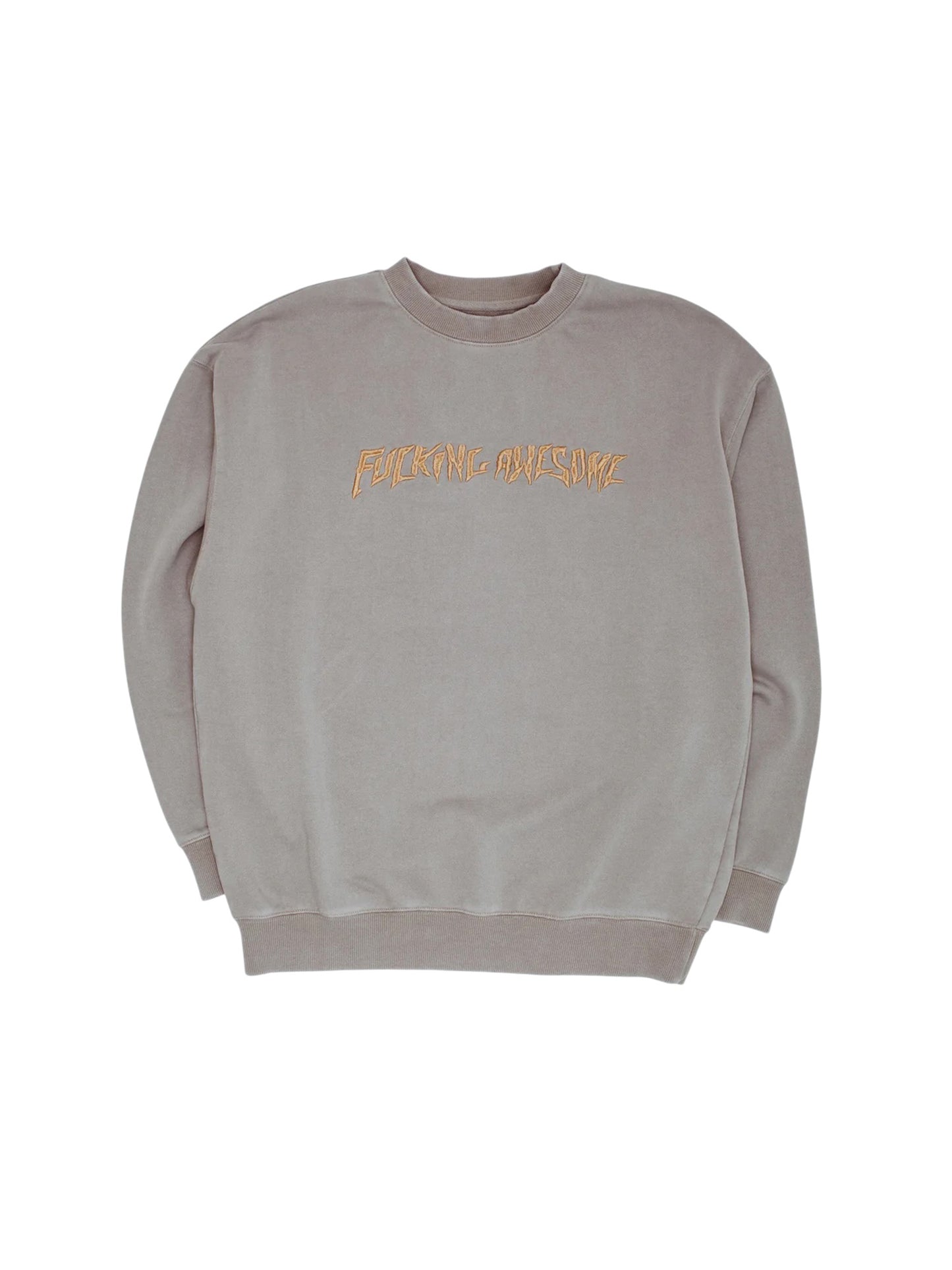 【Fucking Awesome- ファッキングオーサム】DISTRESSED STAMP CREW / GREY (スウェット/グレー)