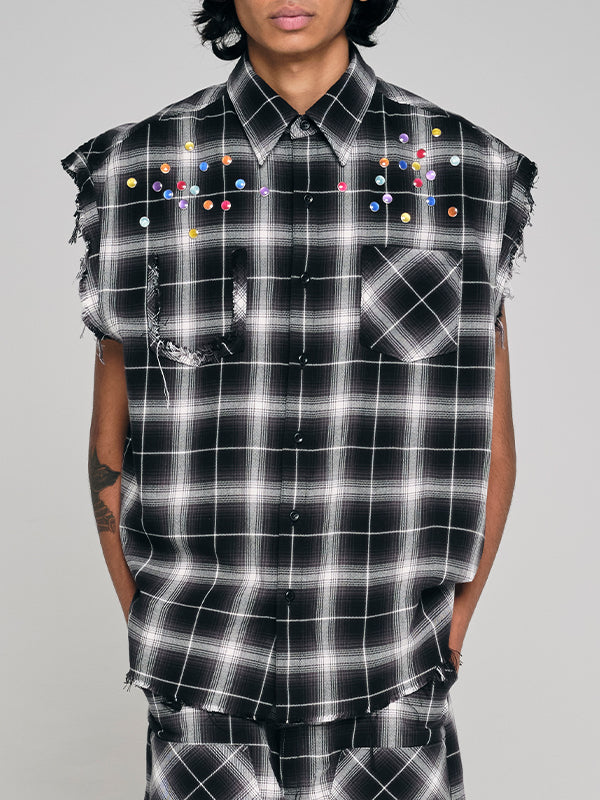 40%OFF【RAFU - ラフ】Vest / BLACK(ベスト/ブラック)