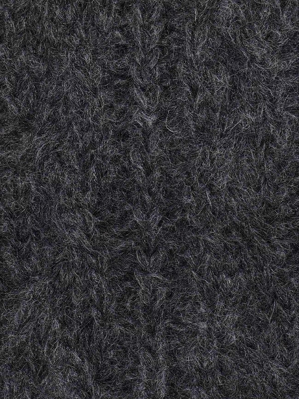 【Y's - ワイズ】PATCHED KNITTED SCARF/GRAY(マフラー/グレー)