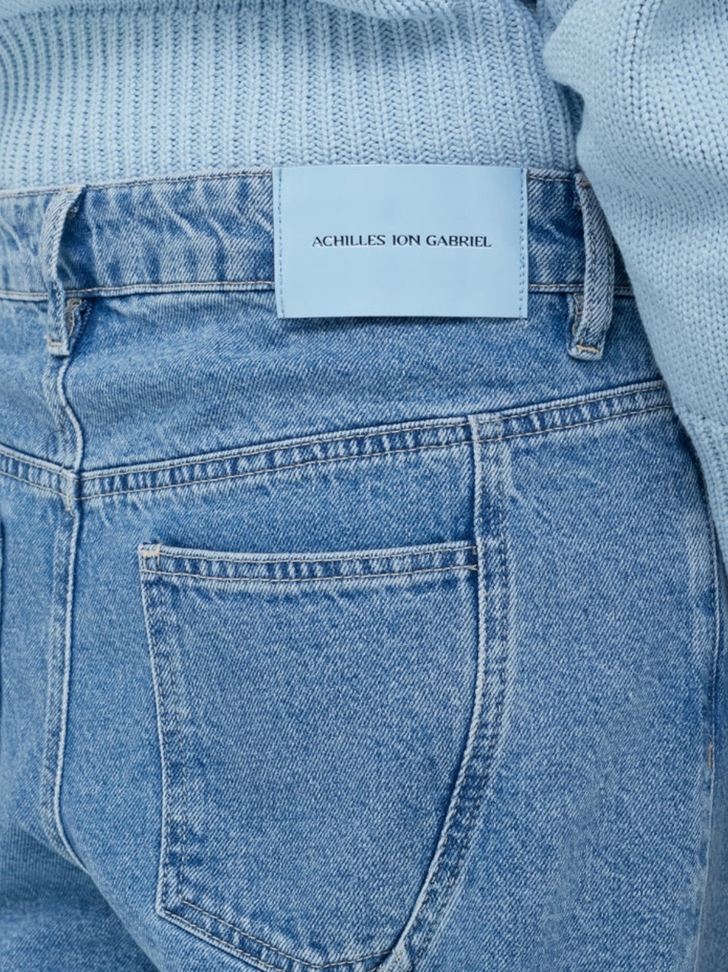 【ACHILLES ION GABRIEL - アキレスイオンガブリエル】HUNKERS JEANS LIGHT BLUE(デニムパンツ/ライトブルー)