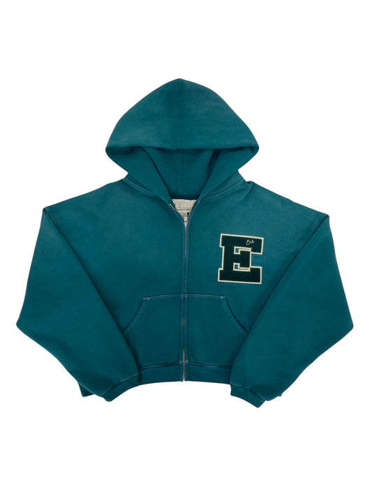【ERL - イーアールエル】ERL LETTERMAN HOODIE / GREEN(フーディ/グリーン)