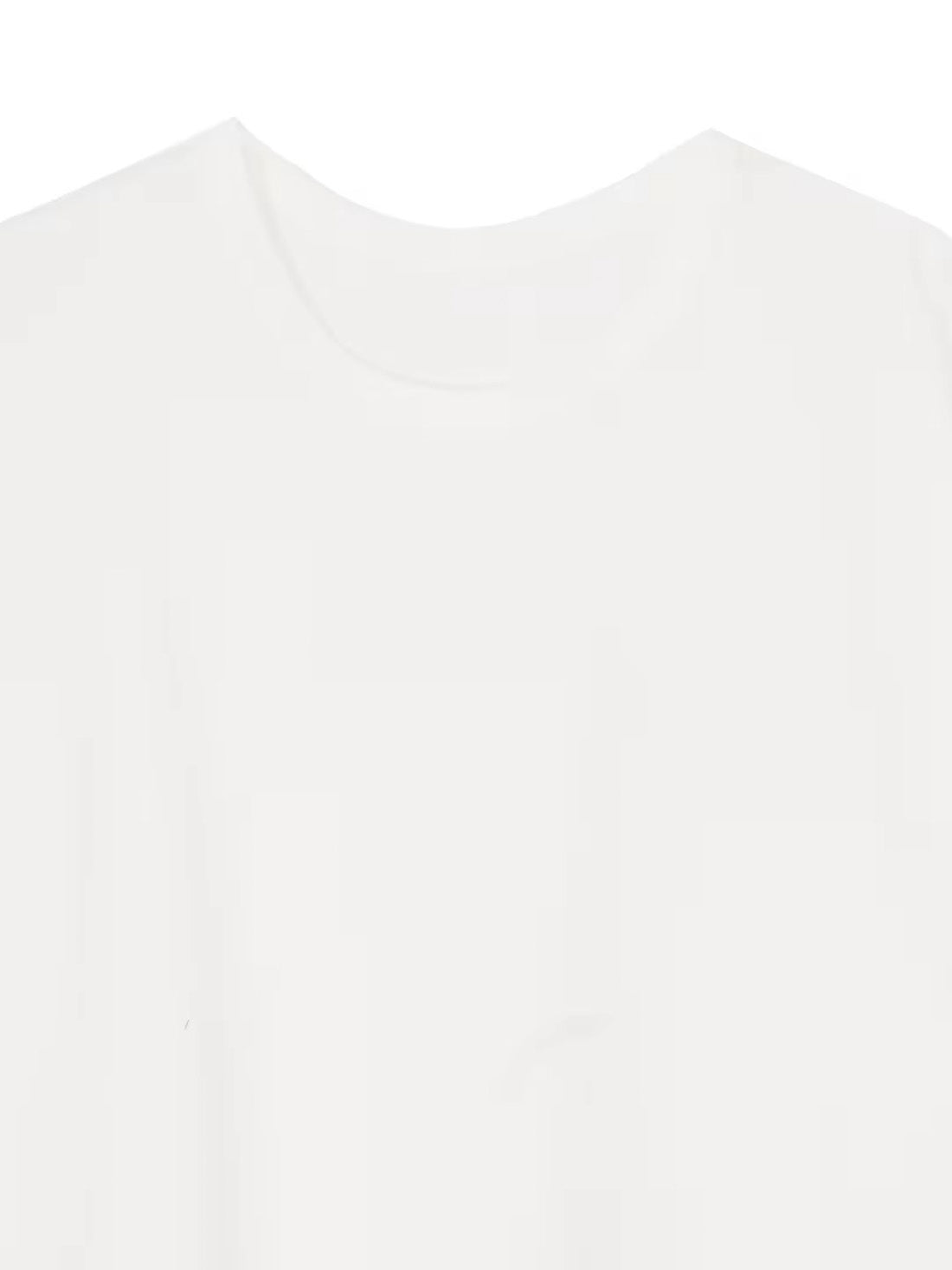 【Ground Y - グラウンドワイ】COTTON JERSEY HEM ROUND JUMBO T-SHIRT SHORT SLEEVES /WHITE(Tシャツ/ホワイト)