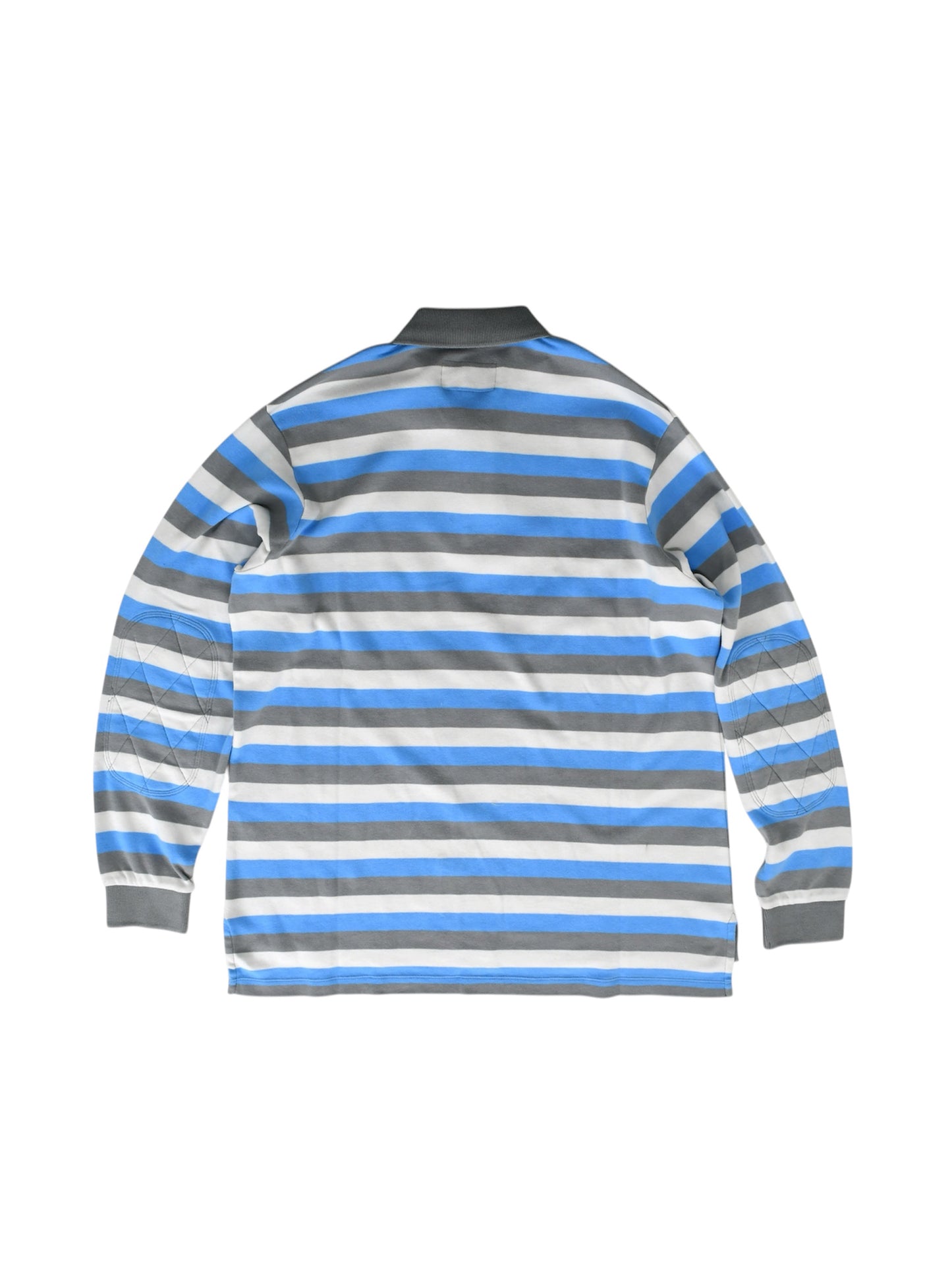 【ERL - イーアールエル】UNISEX STRIPED LONG SLEEVE POLO KNIT / Multi(ポロシャツ/マルチ)
