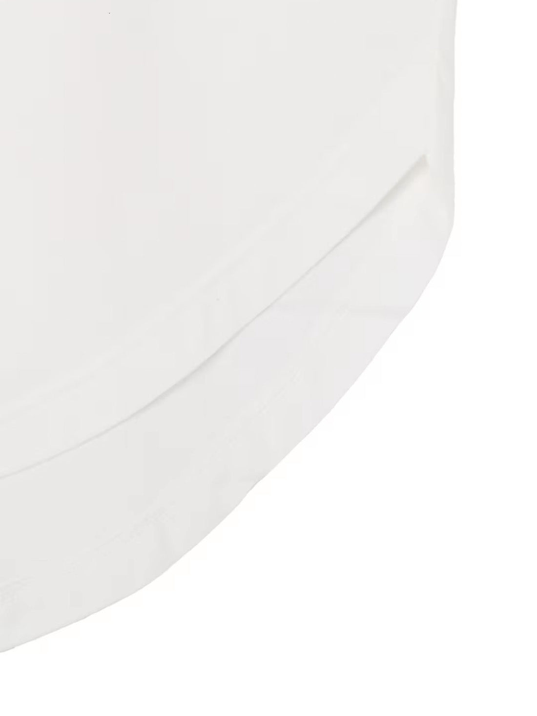 【Ground Y - グラウンドワイ】COTTON JERSEY HEM ROUND JUMBO T-SHIRT SHORT SLEEVES /WHITE(Tシャツ/ホワイト)