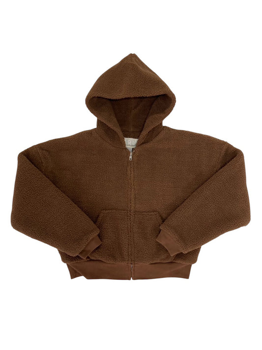 【ERL - イーアールエル】TERRY FLEECE ZIPPED HOODIE / BROWN (フーディー/ブラウン)
