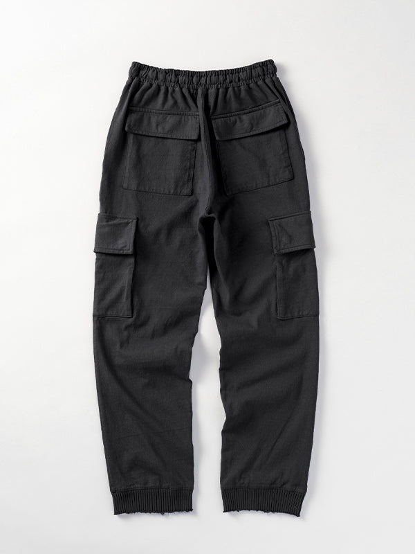 【Perfect ribs® - パーフェクトリブス】Light Basic Cargo Pants / BLACK (スウェットパンツ/ブラック)