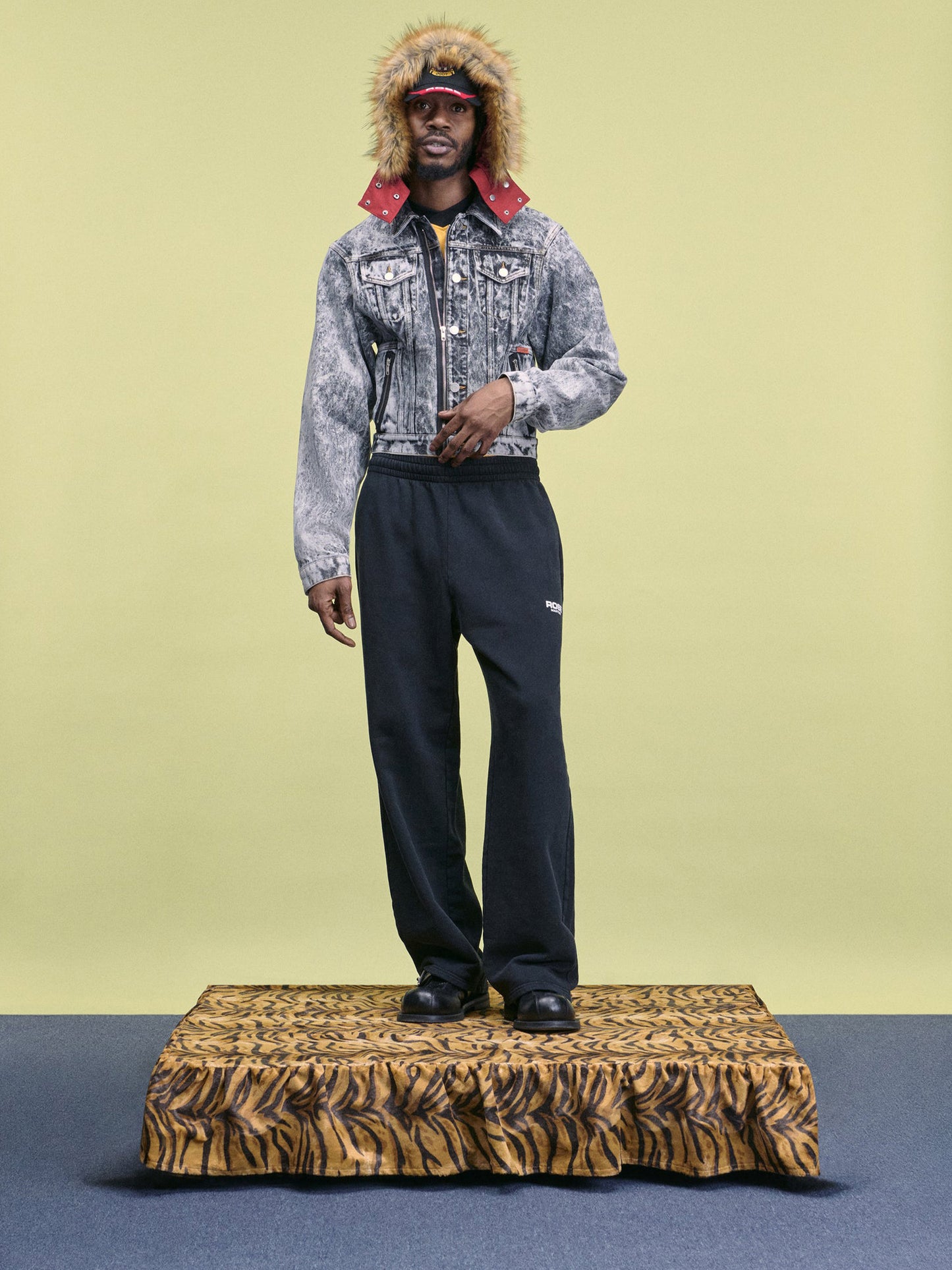 【Martine Rose - マーティンローズ】WIDE LEG TRACKPANT / BLACK (スウェットパンツ/ブラック)