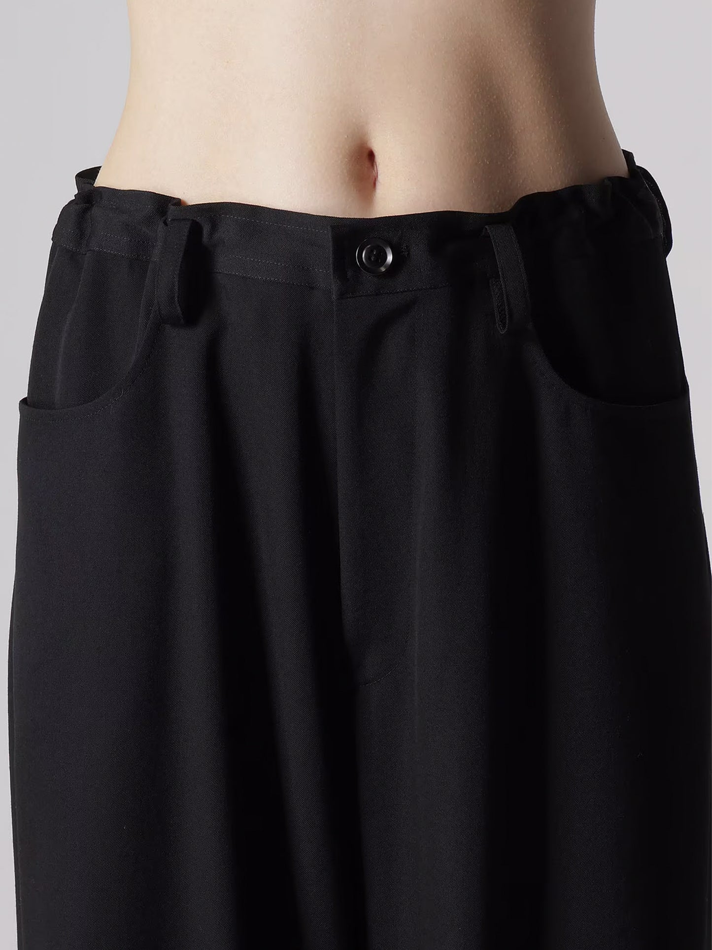 【Y's- ワイズ】WOOL GABARDINE LONG STRAIGHT PANTS/ BLACK(パンツ/ブラック)