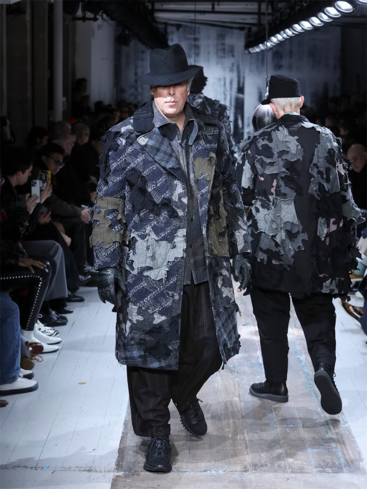 【Yohji Yamamoto POUR HOMME - ヨウジヤマモト プールオム】WOOL BODY CUT OUT HAT(ハット/ ブラック)
