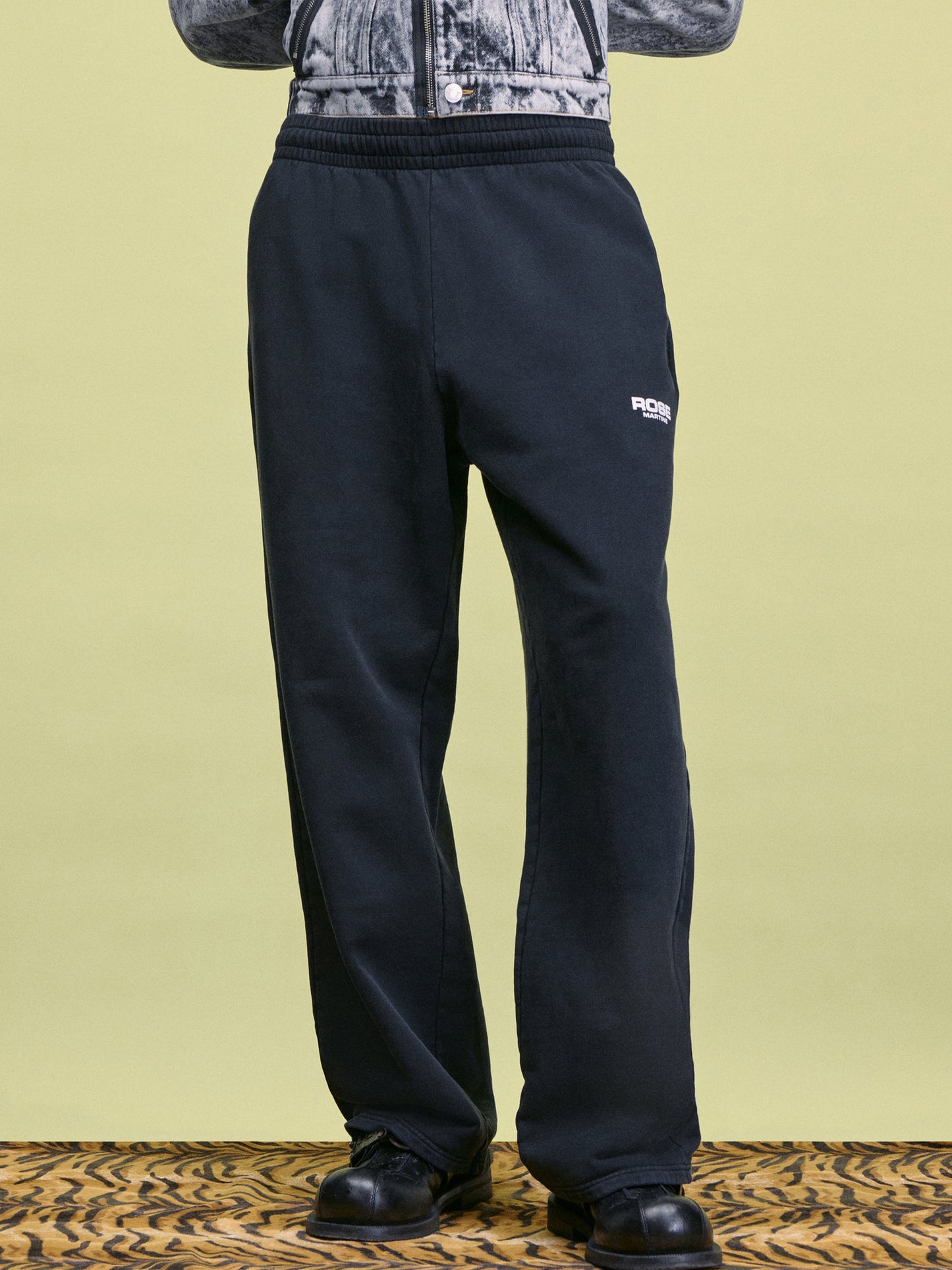 【Martine Rose - マーティンローズ】WIDE LEG TRACKPANT / BLACK (スウェットパンツ/ブラック)