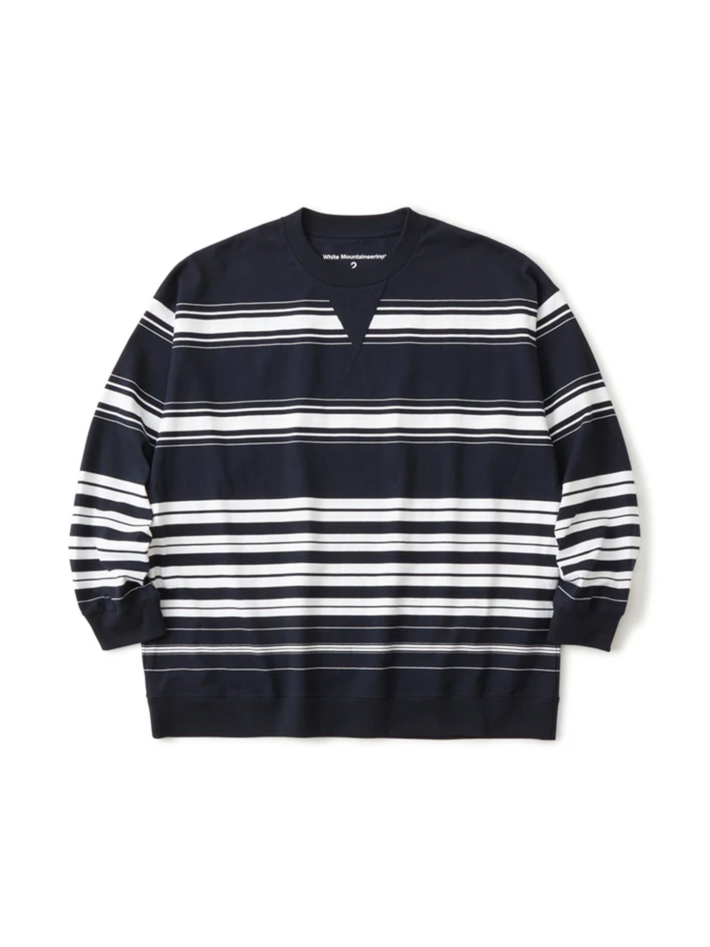 【White Mountaineering - ホワイトマウンテニアリング】RANDAM STRIPE LONG SLEEVE T-SHIRT / NAVY (Tシャツ/ネイビー)