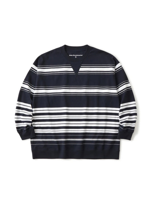 【White Mountaineering - ホワイトマウンテニアリング】RANDAM STRIPE LONG SLEEVE T-SHIRT / NAVY (Tシャツ/ネイビー)
