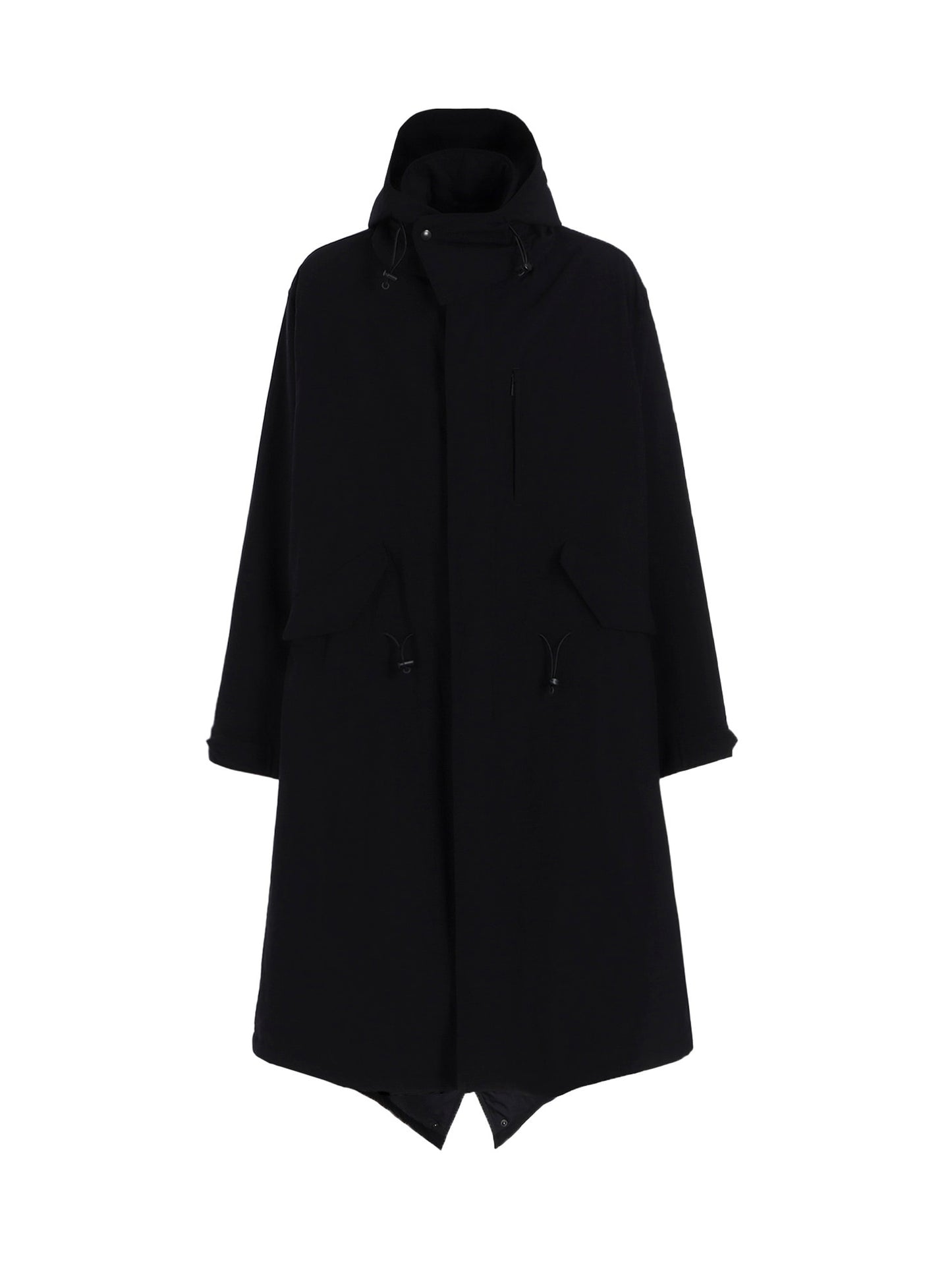 【Y's for men-ワイズフォーメン】NYLON TASLAN MOD COAT WITH THINSULATE(コート/ブラック)