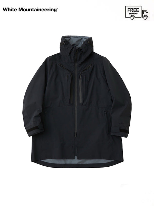 【White Mountaineering - ホワイトマウンテニアリング】GORE-TEX 3L COAT / BLACK(コート/ブラック)