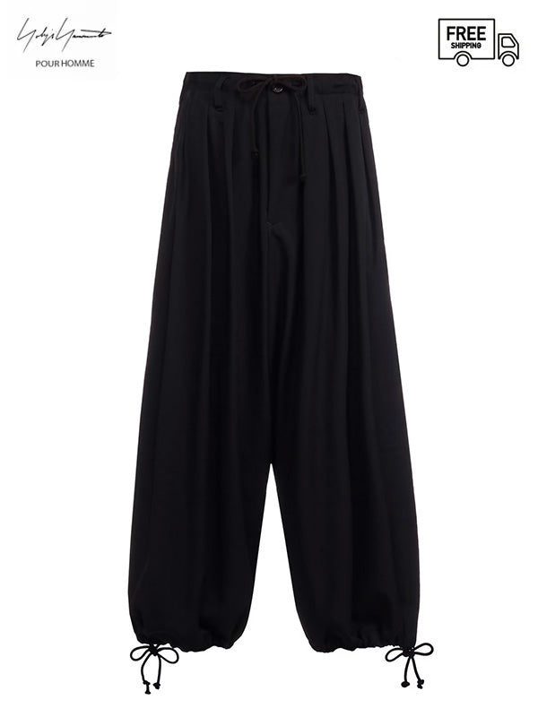 【Yohji Yamamoto POUR HOMME - ヨウジヤマモト プールオム】WOOL GABARDINE STANDARD BALLON  PANTS(バルーンパンツ)