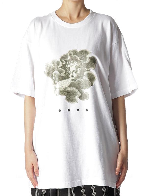 【Y's.... - ワイズビー】PRINT T-SHIRT B / WHITE(Tシャツ/ホワイト)