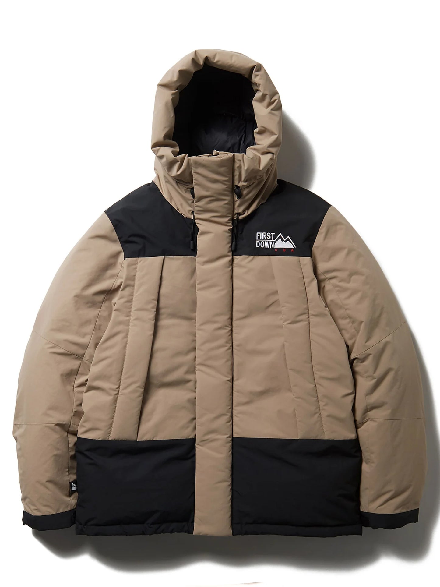 【FIRST DOWN -ファーストダウン】FIRST DOWN WRAP DOWN PARKA DICROS(R) MAURI /BEIGE (ダウンジャケット/ベージュ)