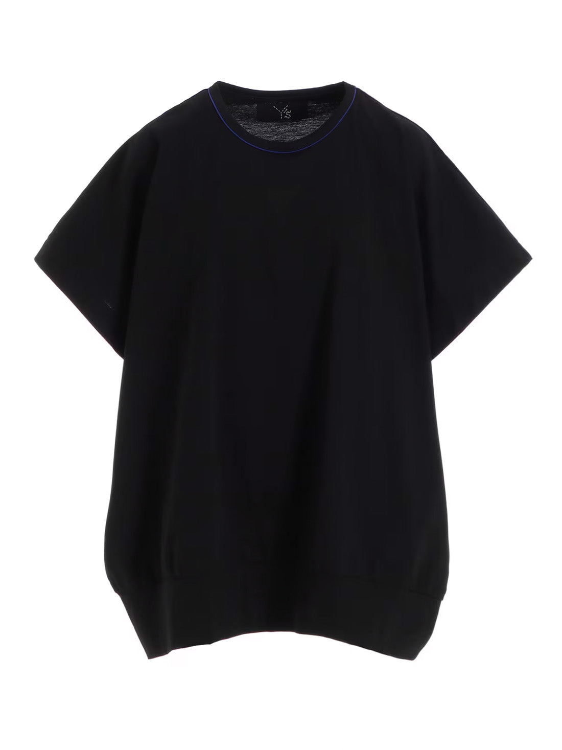 【Y's - ワイズ】COTON JERSEY Y'S STITCH SLEEVELESS BIG T / BLACK (Tシャツ/ブラック)