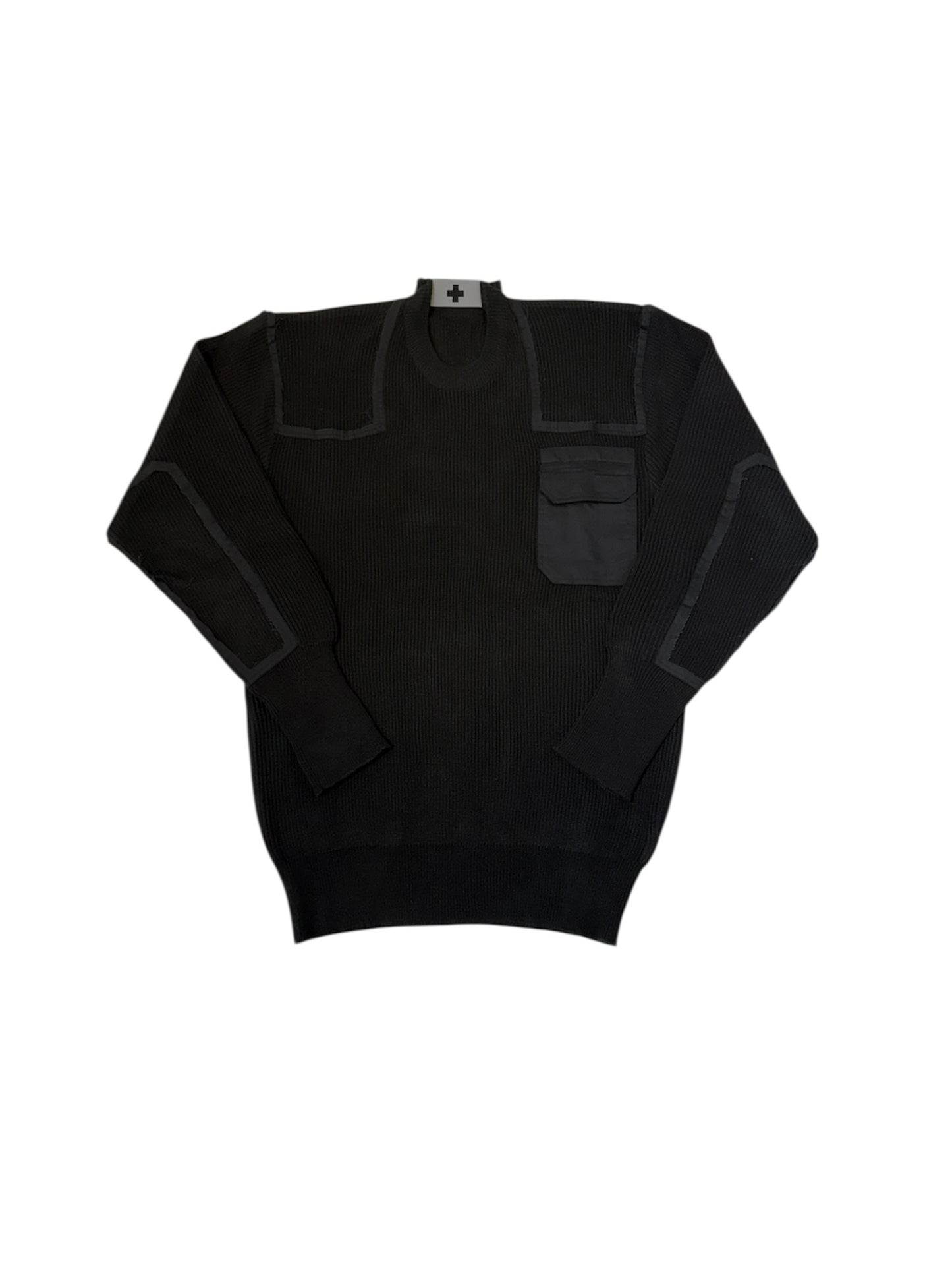 【prototypes - プロトタイプス】COMPACT COTTON KNIT BLACK BOXPLEAT KNIT (ニット/BLACK)