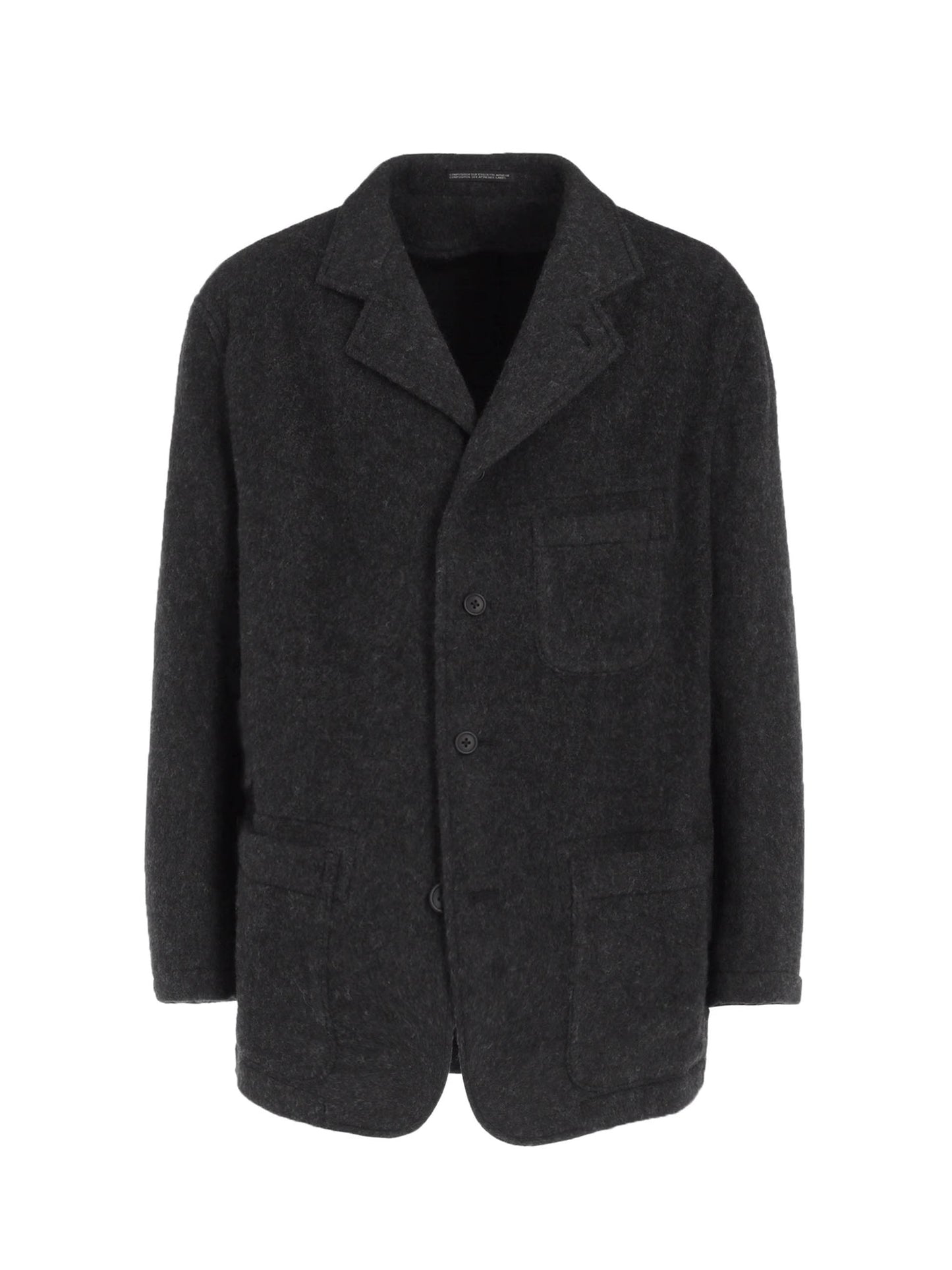 【Y's for men - ワイズフォーメン】"Y's for men × MASSES" WOOL HERRINGBONE JACKET(ジャケット/ブラック)